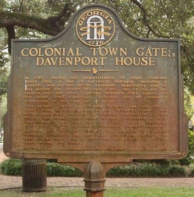 Colonial Town Gate Marker image. Click for full size.