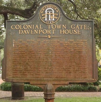 Colonial Town Gate Marker image. Click for full size.
