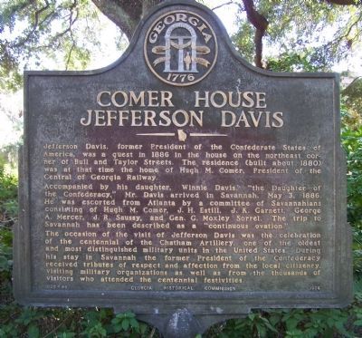 Comer House Marker image. Click for full size.