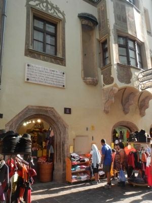 House of Archduke Sigismund of Tyrol Marker. Click for full size. House of Archduke Sigismund of Tyrol Marker image. Click for full size.