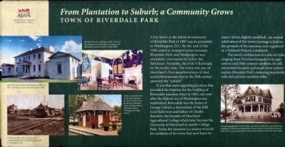 From Plantation to Suburb; a Community Grows Marker. Click for full size. From Plantation to Suburb; a Community Grows Marker image. Click for full size.