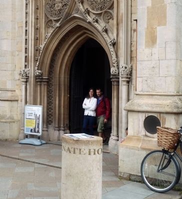 Church Entrance with Marker. Click for full size. Church Entrance with Marker image. Click for full size.