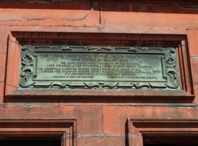 Greenwich Foot Tunnel Marker. Click for full size. Greenwich Foot Tunnel Marker image. Click for full size.