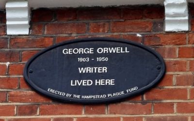 George Orwell House Marker image. Click for full size.