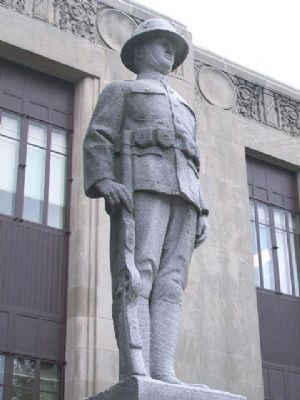 World War Memorial Statue. Click for full size. World War Memorial Statue image. Click for full size.