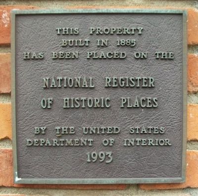 16 North Main Street NRHP Marker image. Click for full size.
