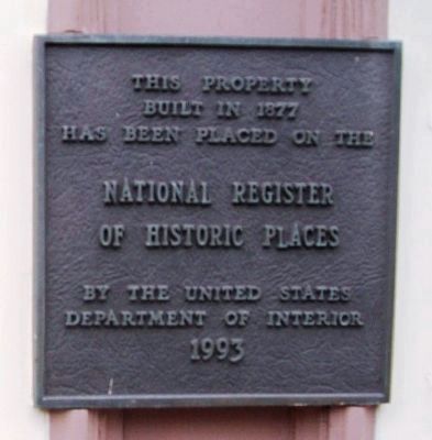 14 North Main Street NRHP Marker image. Click for full size.