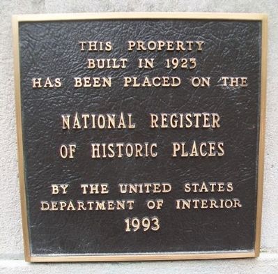 First National Bank NRHP Marker. Click for full size. First National Bank NRHP Marker image. Click for full size.