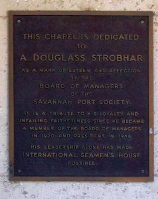 A. Douglass Strobhar Marker. Click for full size. A. Douglass Strobhar Marker image. Click for full size.
