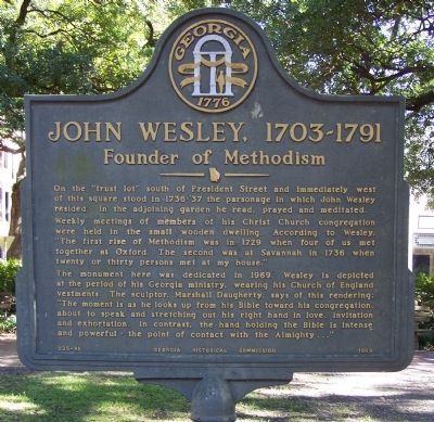 John Wesley, 1703 - 1791 Marker image. Click for full size.