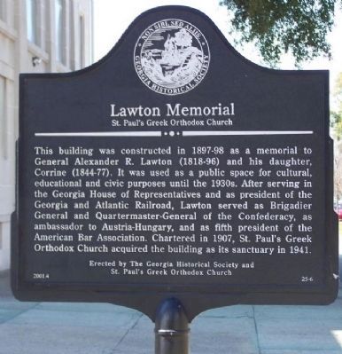 Lawton Memorial Marker image. Click for full size.