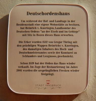 German Religious House Marker. Click for full size. German Religious House Marker image. Click for full size.