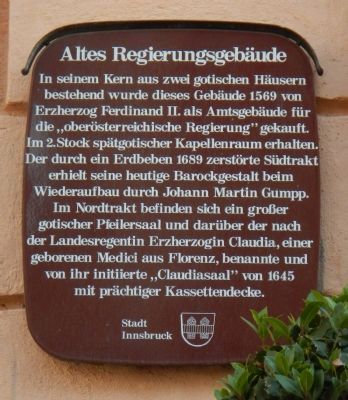 Old Government House Marker image. Click for full size.