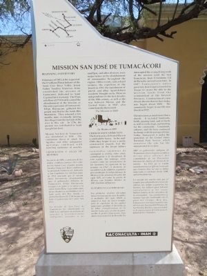 Mission San José de Tumacácori Marker. Click for full size. Mission San José de Tumacácori Marker image. Click for full size.