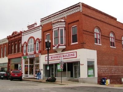 Former Boggess Hardware Store and Marker image. Click for full size.