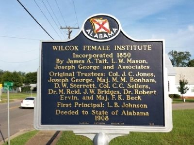 Wilcox Female Institute Marker image. Click for full size.