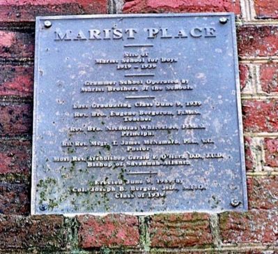 Marist Place Marker image. Click for full size.