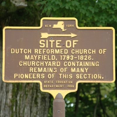 Dutch Reformed Church of Mayfield Marker. Click for full size. Dutch Reformed Church of Mayfield Marker image. Click for full size.