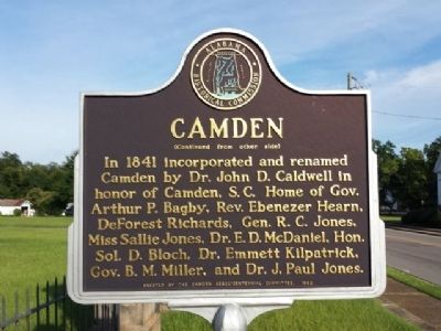 City of Camden Marker (reverse). Click for full size. City of Camden Marker (reverse) image. Click for full size.