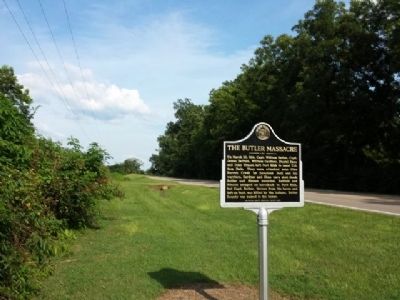 The Butler Massacre/Fort Bibb Area. Click for full size. The Butler Massacre/Fort Bibb Area image. Click for full size.