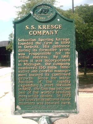 S.S. Kresge Company Marker image. Click for full size.