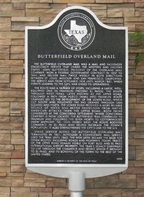 Butterfield Overland Mail Marker image. Click for full size.