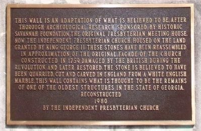 Original Presbyterian Meeting House Marker image. Click for full size.