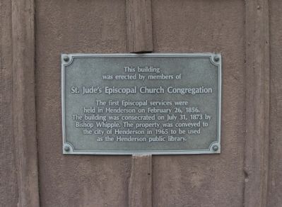 St. Jude's Episcopal Church Congregation Marker image. Click for full size.