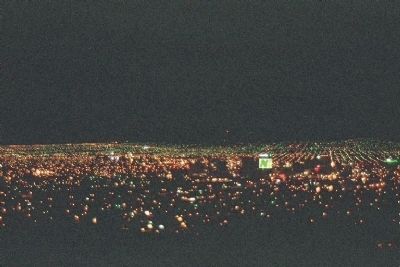 Night view of El Paso and into Mexico from Scenic Drive Overlook image. Click for full size.