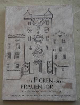 The Pecking- or Women’s Tower Marker. Click for full size. The Pecking- or Women’s Tower Marker image. Click for full size.