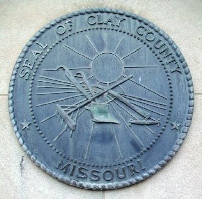 Clay County Seal on Courthouse South Facade image. Click for full size.