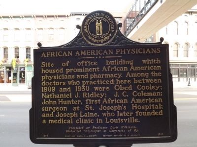 African American Physicians Marker image. Click for full size.