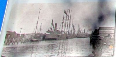 Benton Harbor Ship Canal in 19th Century image. Click for full size.