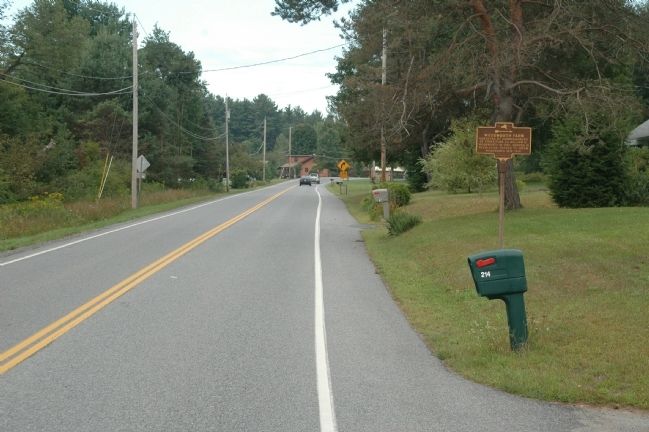<center>Woodworth Farm Marker on Phelps Street</center>. Click for full size. <center>Woodworth Farm Marker on Phelps Street</center> image. Click for full size.