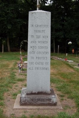 Savanna Community Veterans Memorial Marker image. Click for full size.