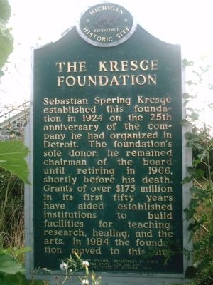 The Kresge Foundation marker image. Click for full size.