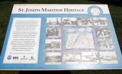 St. Joseph Maritime Heritage Marker image. Click for full size.