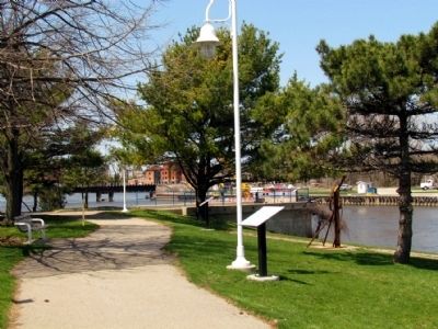 St. Joseph Maritime Heritage and<br>Shipbuilding in the Twin Cities Markers. Click for full size. St. Joseph Maritime Heritage and<br>Shipbuilding in the Twin Cities Markers image. Click for full size.
