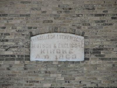 Date Stone above front door image. Click for full size.