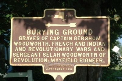 Burying Ground Marker. Click for full size. Burying Ground Marker image. Click for full size.