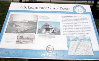 U.S. Lighthouse Supply Depot Marker image. Click for full size.