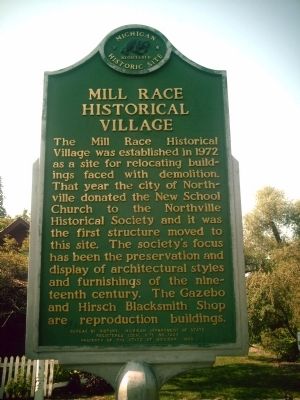 Mill Race Historical Village Marker image. Click for full size.