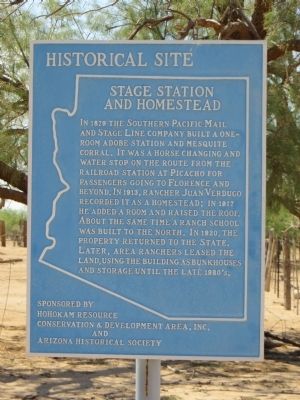 Stage Station and Homestead Marker image. Click for full size.