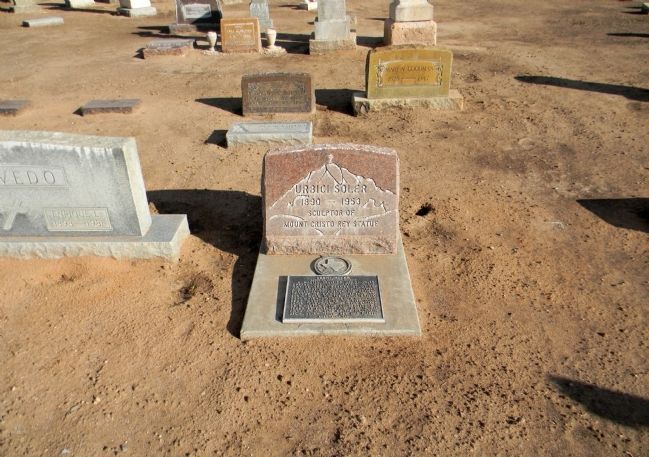 Detail of the Urbici Soler gravesite. image. Click for full size.
