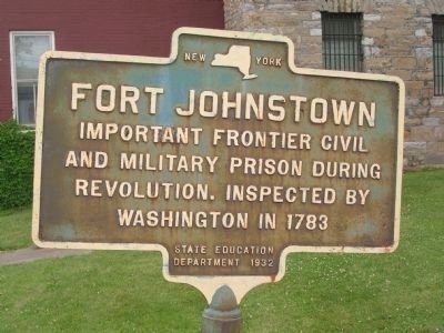 Former Fort Johnstown Marker. Click for full size. Former Fort Johnstown Marker image. Click for full size.