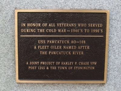 USS Pawcatuck Veterans Monument. Click for full size. USS Pawcatuck Veterans Monument image. Click for full size.