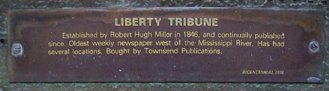 Liberty Tribune Marker Detail image. Click for full size.