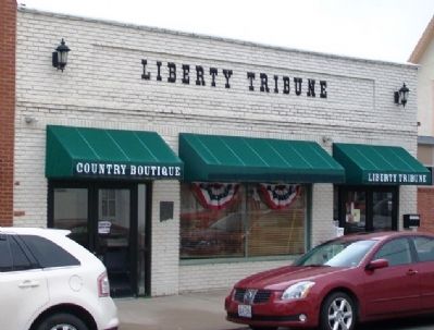 Liberty Tribune and Marker image. Click for full size.