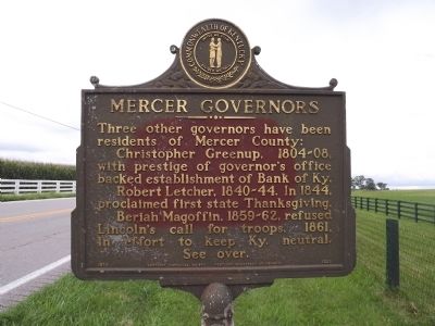 Mercer Governors Marker image. Click for full size.