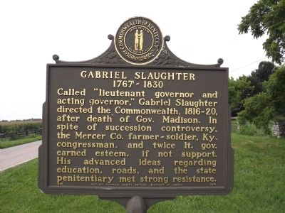 Gabriel Slaughter Marker image. Click for full size.